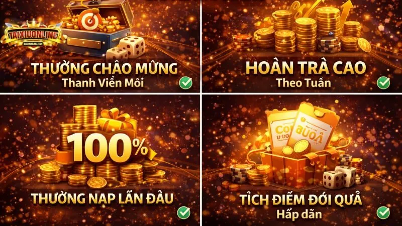 Những khuyến mãi hấp dẫn khi chơi Tài Xỉu Online